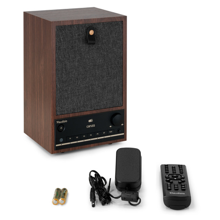 Radio internetowe DAB+/FM BT WIFI Canzo Audizio ciemne drewno