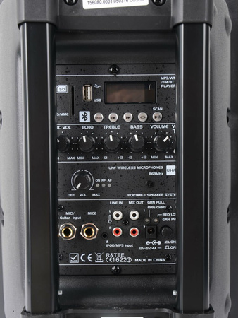 Kolumna mobilna Ibiza PORT8UHF-BT + GRATIS