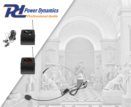 Bezprzewodowy System Tour Guide TG40 nadajnik+ 20 odbiorników  Power Dynamics
