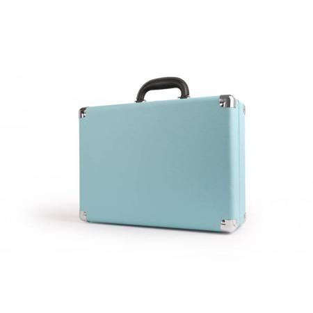 Gramofon w niebieskiej walizce Fenton RP115 + WINYL GRATIS