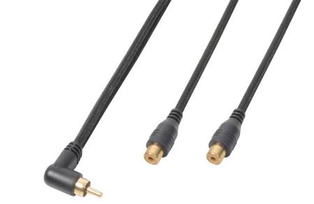 Kabel Audio RCA [M] - 2xRCA [F] 0.3 m