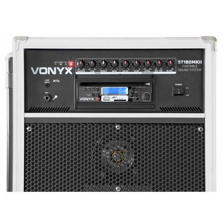 Kolumna mobilna z odtwarzaczem CD i mikrofonami Vonyx ST180