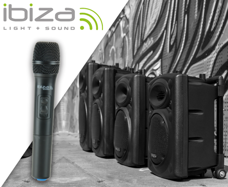 Mikrofon doręczny Ibiza PORTUHF-HAND2