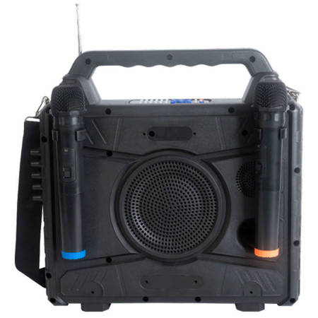 Mobilna kolumna karaoke z ekranem i 2 mikrofonami VHF KARAVISION Ibiza Sound