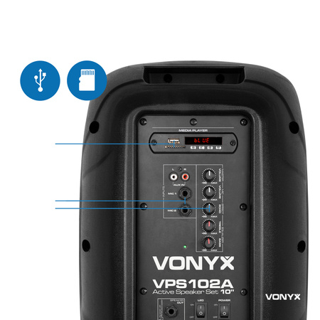 Zestaw nagłośnieniowy Plug&Play 600W Vonyx VPS102A